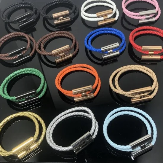【Vivid カラーで楽しむ】HERMES Braided Tournis Bracelet Hermes, Tournis Tresse, bracelet